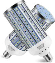 2 Bombillas LED de Maíz 500W Equivalente 5500 Lumenes 6500K 60W Blanco Día Calle