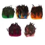 Feather Fringe,Turkey Flakes Feathers,Dyed Sewing Crafts,Feather Trims, for