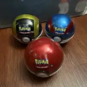 Pokemon TCG : Pokemon Ball Tin 3-Pack, Pokeball, UltraBall, GreatBall, A22