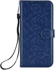 [YKNIUFLY] Case for Oppo A78 4G, PU Leather Flip Folio Wallet Cover, with Card Slots, Case Cover for Oppo A78 4G.(Blue)