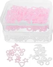 VICASKY 2 Boxes Manicure Charms Nail Art Decorations for Women Cute Nail Gems DIY Accessories with Bowknot Designs at Parties and Events