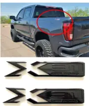2Pc Gloss Black For 2019-2023 GMC Sierra X31 OFF ROAD Bed Emblem 84682662