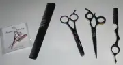Professional Cosmetology Hair Cutting Scissor Set Multi Color Stainless Steel