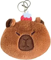 [Generic] Capybara Coin Purse | Capybara Plush Animal Casual Bag | Plush Animal Casual Bag, Small Coin Bag, Keychain Key Ring for Purses, Keychains, and Decorative