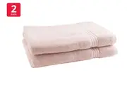 Onkaparinga Set of 2 600GSM Flinders Bath Sheets (Pink Blush)