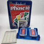 Deluxe Phase 10 Collector's Edition Tin Rummy Card Game Ages 8+ Players 2-6