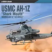 Academy 12127 1:35 Scale USMC US Marine Corps AH-1A Shark Mouth Plamodel Plastic Hobby Model Helicopter Airplane Kit Toy (Paint Not Included)
