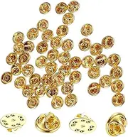 [Funngy] Butterfly Clutch Tie Pins,50 PCS Pins Badges Pin Badge Maker Pin Badge Backs Butterfly Push Pins Butterfly Clutch Metal Pin Backs Replacement Badge Backs for Craft Making