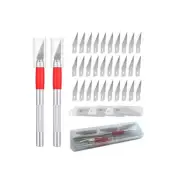 IckySticky Hobby Knife Set (2x #2 handles, 30x #2 blades)