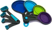 Collapsible Measuring Cups and Measuring Spoons | Portable Food Grade Silicone M