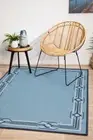 NEW ABBY RUG 5051 Blue Outdoor Indoor Modern Large Carpet FREE POST*