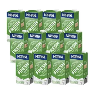 【Nestle 雀巢-週期購】全脂牛奶1000ml x12罐(箱購)