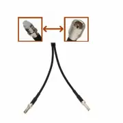 1x FME Male/Female to 2x TS9 plug 3G/4G Splitter/Combiner Y Adapter COAX cable