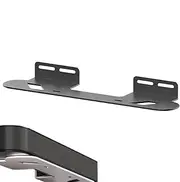 Soundbar Wall Mount, Under TV Bracket, Carbon Steel Floating Shelf, Space-Saving Design, Universals Fit, for Router and Remote Storage, 41.5x11x13cm Carbon Steel