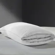 2-in-1 Assembleable Feathers Down Pillow for Sleeping, Standard/Queen Size So...