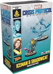 Atomic Mass Games Marvel Crisis Protocol Miniatures Game Iceman and Shadowcat Board Game, Multicolor