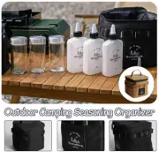 Camp Spice Bottle Set w/ Storage Bag Solid Liquid Seasoning Bottles Set Outdoor