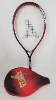 Pro Kennex Lazer ELS Tennis Racket (60501) w/ Cover - 4 1/8 in, Strung, OS, Red