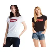 在飛比找蝦皮商城優惠-LEVI'S 女生修身圓領 T 恤 短袖上衣 美國進口 夏日