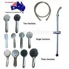 Shower Handheld Chrome Round 1/2/3 Functions & 1.5M SUS Hose Shower Head