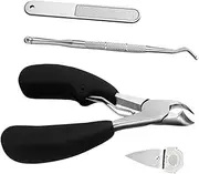 Healvian Ergonomic Nail Clippers Set Scissors Trimmer Nail Manicure Tools for Fingernails Toenails Non-slip Handle