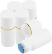 ELAYARD 5pcs Smudge Bottle Oil Paint Empty Refillable Container Refillable Sponge Head Container Empty Sponge Head Applicator Bottle Liquid Dauber Bottles Non-woven Fabric White