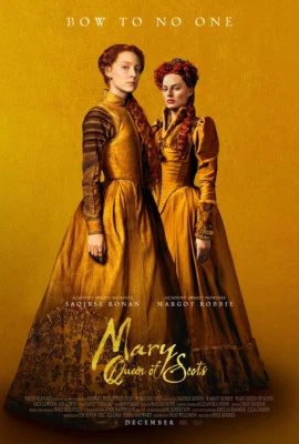 MARY QUEEN OF SCOTS MOVIE POSTER DS ORIGINAL 27x40 MARGOT ROBBIE SAOIRSE RONAN