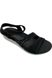 Clarks Cloudsteppers Sandal Glide Hi Shore Denim Black