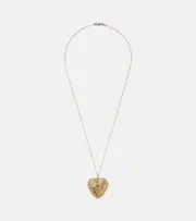 [Ileana Makri] Ileana Makri 18kt gold necklace with diamonds and tsavorites One Size multicoloured