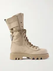 [JW Anderson] JW Anderson - Suede Combat Boots - Beige - IT40 IT 40 Neutrals