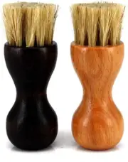 2 Pcs Shoe Shine Brushes Kit Shoe Dauber Polish Applicator for Women Men Boots,