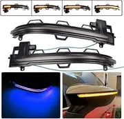12v Side Wing Mirror Sequential Dynamic Turn Signal Light Indicator For B-MW X3 F25 X4 F26 X5 F15 X6 F16 2014-2018 (Yellow)