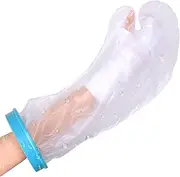 Waterproof Cast Cover Arm Adult for Swimming, Cast Protector for Broken Hand, Reusable Adult Half Arm Cast Sleeve Bag Cast Cover for Shower Bath Arms Hands Wrist Finger to Keep Wounds Dry