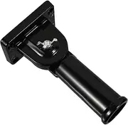PHENOFICE Adjustable Flagpole Bracket Wall Mount Holder for National Day Celebration Flags Use Easy Installation Black