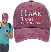 [Vibhgtf] Funny Baseball Hat - Presidential Candidate Baseball Hat | Breathable Sports Hat Trucker Hat, Spit On That Thang Sun Hat for Men Women, J