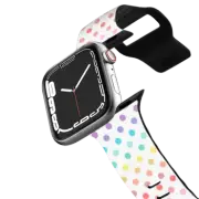 Apple Watch Series 4-6, SE (44mm) Impact Band Pastel Rainbow Polka Dots