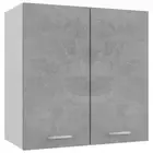 Wooden Kitchen Hanging Cabinet Shelf Storage Cupboard Concrete Grey 60x31x60cm