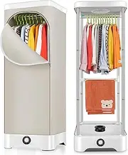 YUNYHAO 900W Electric Dryer, Two Tier Floor Standing Dryer, Foldable Mini Drying Shelves, 180 Minute Timer, 30kg Load Capacity