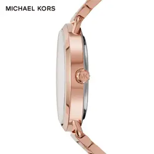 【Michael Kors 官方直營】Portia 晶鑽小秒針錶盤女錶 玫瑰金不鏽鋼鍊帶 手錶 36MM MK3640