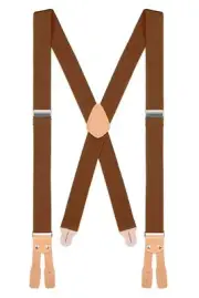 Button End Logger Work Suspenders for Men - 48" Adjustable Straps 1 1/4" - X ...