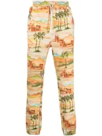 在飛比找Farfetch優惠-landscape-print cotton joggers