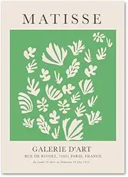 Abstract Matisse Green Cutouts Posters Matisse Wall Art Matisse Prints Matisse Canvas Painting Matisse Picture For Home Decor 40x60cmx1 No Frame