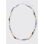 Mens Multi Colour Bead Necklace