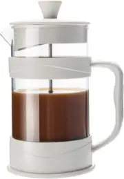 PARACITY French Press Coffee/Tea Maker, Camping Mini White