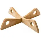 Cross Pot Bottom Stand Trivet Pot Rack Heat Insulation Anti Scald Dish Hol-cg