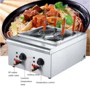 220V Commercial Pasta Cooker 4 Holes Noodle Cooking Machine 4 Basket Pasta Maker