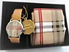 Mother's Day Marcel Drucker New Elegant Watch & Silk Scarf Set Quartz Movement