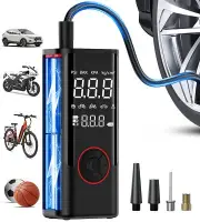 Tire Inflator Portable Air Compressor InflaVive 150 PSI Cordless Air Pump for...