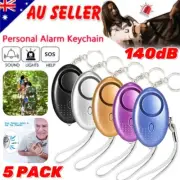 Personal Safety Alarm for Women Self Defense Key Chain Kids Elderly Emergency 5X