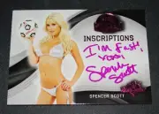 2014 Benchwarmer SPENCER SCOTT Soccer INSCRIPTIONS Pink Auto/4 PLAYBOY Playmate